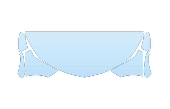 PAINT PROTECTION KIT - 2027 CHEVROLET CAMARO RS HOOD FENDERS MIRRORS 24 INCH - (WRAPPED EDGES) - PRECUT PPF CLEAR BRA WRAP