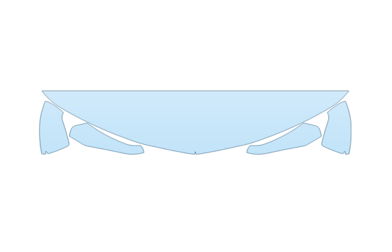 PAINT PROTECTION KIT - 2027 CHEVROLET CAMARO RS HM 12 INCH - (WRAPPED EDGES) - PRECUT PPF CLEAR BRA WRAP