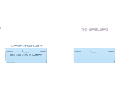 PAINT PROTECTION KIT - 2024 CHEVROLET COLORADO WT TAILGATE KIT - PRECUT PPF CLEAR BRA WRAP