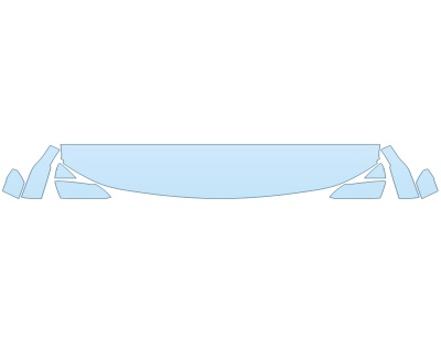 PAINT PROTECTION KIT - 2024 CHEVROLET COLORADO ZR2 HOOD FENDERS MIRRORS 12 INCH - (WRAPPED EDGES) - PRECUT PPF CLEAR BRA WRAP