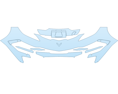 PAINT PROTECTION KIT - 2024 CHEVROLET CORVETTE CONVERTIBLE LT1 BUMPER - PRECUT PPF CLEAR BRA WRAP
