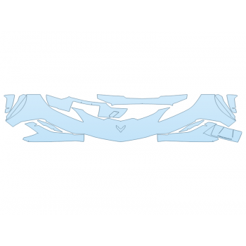 PAINT PROTECTION KIT - 2024 CHEVROLET CORVETTE CONVERTIBLE LT1 BUMPER 30 INCH - PRECUT PPF CLEAR BRA WRAP