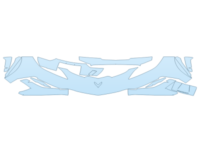 PAINT PROTECTION KIT - 2024 CHEVROLET CORVETTE CONVERTIBLE LT1 BUMPER 30 INCH - PRECUT PPF CLEAR BRA WRAP