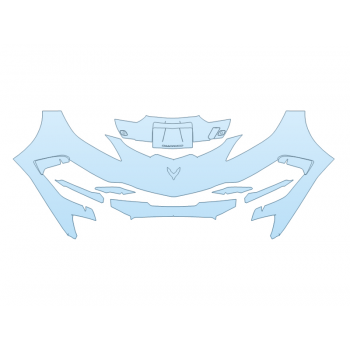 PAINT PROTECTION KIT - 2024 CHEVROLET CORVETTE CONVERTIBLE LT1 BUMPER - SENSORS - PRECUT PPF CLEAR BRA WRAP