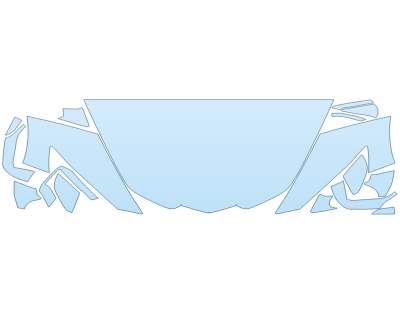 PAINT PROTECTION KIT - 2024 CHEVROLET CORVETTE CONVERTIBLE LT1 HOOD FENDERS MIRRORS 30 INCH - (WRAPPED EDGES) - PRECUT PPF CLEAR BRA WRAP