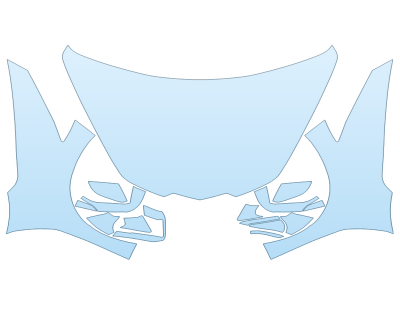 PAINT PROTECTION KIT - 2024 CHEVROLET CORVETTE CONVERTIBLE LT1 FULL HOOD FENDERS MIRRORS - PRECUT PPF CLEAR BRA WRAP