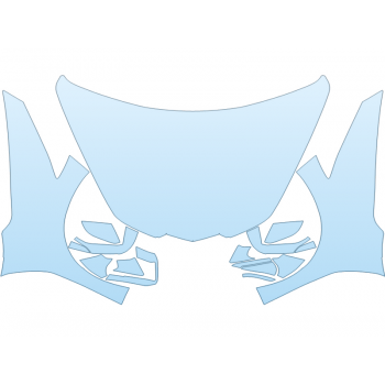 PAINT PROTECTION KIT - 2025 CHEVROLET CORVETTE CONVERTIBLE LT3 FULL HOOD FENDERS MIRRORS  - (WRAPPED EDGES) - PRECUT PPF CLEAR BRA WRAP
