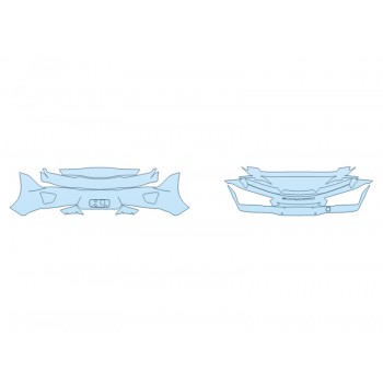 PAINT PROTECTION KIT - 2025 CHEVROLET CORVETTE COUPE LT1 REAR BUMPER - PRECUT PPF CLEAR BRA WRAP