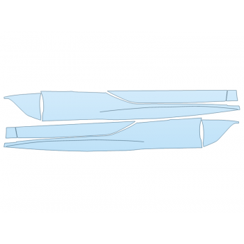 PAINT PROTECTION KIT - 2025 CHEVROLET CORVETTE COUPE LT3 ROCKERS - PRECUT PPF CLEAR BRA WRAP