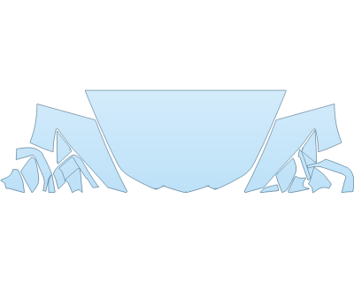 PAINT PROTECTION KIT - 2025 CHEVROLET CORVETTE Z06 CONVERTIBLE HOOD FENDERS MIRRORS 30 INCH - (WRAPPED EDGES) - PRECUT PPF CLEAR BRA WRAP