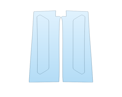 PAINT PROTECTION KIT - 2025 CHEVROLET CORVETTE Z06 CONVERTIBLE DOOR SILLS - PRECUT PPF CLEAR BRA WRAP