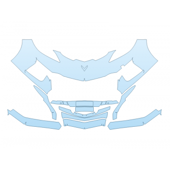 PAINT PROTECTION KIT - 2024 CHEVROLET CORVETTE Z06 COUPE BUMPER - PRECUT PPF CLEAR BRA WRAP