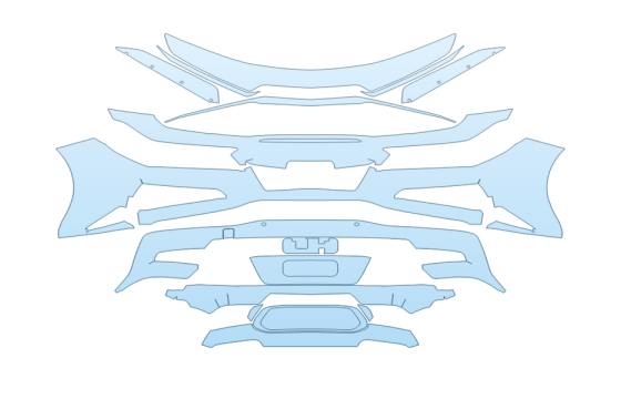 PAINT PROTECTION KIT - 2027 CHEVROLET CORVETTE Z06 COUPE REAR BUMPER - PRECUT PPF CLEAR BRA WRAP