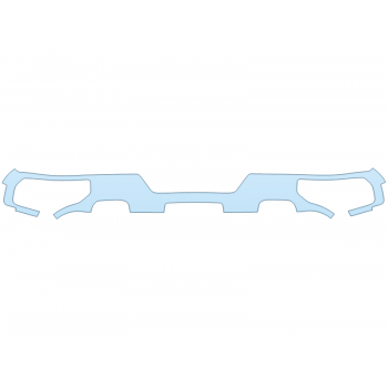 PAINT PROTECTION KIT - 2024 CHEVROLET SILVERADO 1500 LT REAR BUMPER - WITH EXHAUST - PRECUT PPF CLEAR BRA WRAP