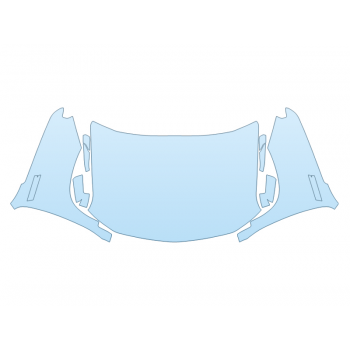 PAINT PROTECTION KIT - 2024 CHEVROLET SILVERADO 1500 LTZ FULL HOOD FENDERS MIRRORS  - (WRAPPED EDGES) - PRECUT PPF CLEAR BRA WRAP