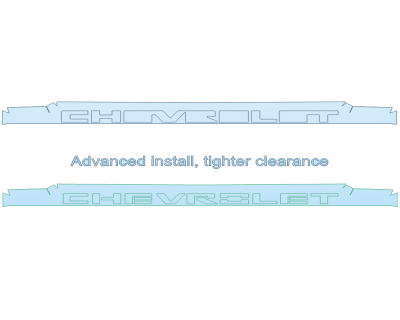 PAINT PROTECTION KIT - 2025 CHEVROLET SILVERADO 1500 WORK TRUCK GRILL - PRECUT PPF CLEAR BRA WRAP