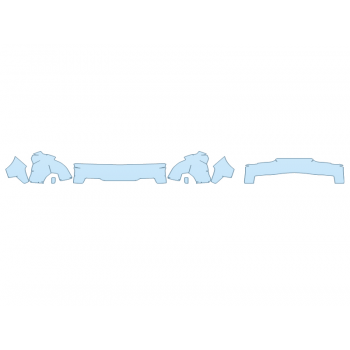 PAINT PROTECTION KIT - 2025 CHEVROLET SILVERADO 1500 ZR2 BUMPER (MULTI PIECE) - PRECUT PPF CLEAR BRA WRAP
