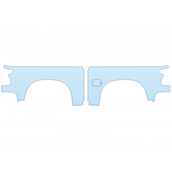 PAINT PROTECTION KIT - 2025 CHEVROLET SILVERADO 1500 ZR2 REAR FENDERS - PRECUT PPF CLEAR BRA WRAP