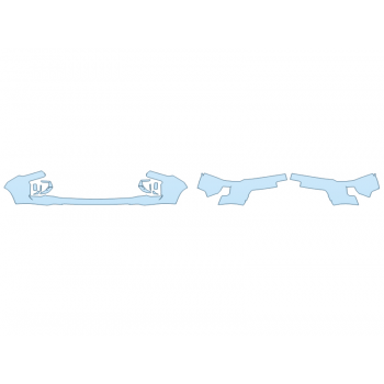 PAINT PROTECTION KIT - 2025 CHEVROLET SILVERADO 3500 HD CUSTOM BUMPER (MULTI PIECE) - PRECUT PPF CLEAR BRA WRAP