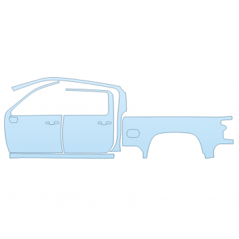PAINT PROTECTION KIT - 2025 CHEVROLET SILVERADO 3500 HD CUSTOM DRIVER SIDE - PRECUT PPF CLEAR BRA WRAP
