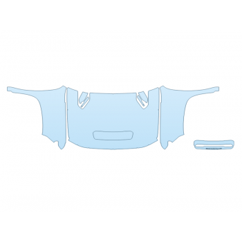 PAINT PROTECTION KIT - 2025 CHEVROLET SILVERADO 2500 HD CUSTOM FULL HOOD FENDERS MIRRORS  - (WRAPPED EDGES) - PRECUT PPF CLEAR BRA WRAP