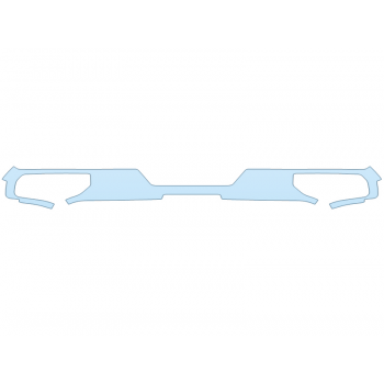 PAINT PROTECTION KIT - 2025 CHEVROLET SILVERADO 2500 HD CUSTOM REAR BUMPER - FULL - PRECUT PPF CLEAR BRA WRAP