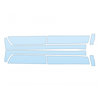 PAINT PROTECTION KIT - 2025 CHEVROLET SILVERADO 3500 HD CUSTOM ROCKERS - CREW CAB STANDARD BED - PRECUT PPF CLEAR BRA WRAP