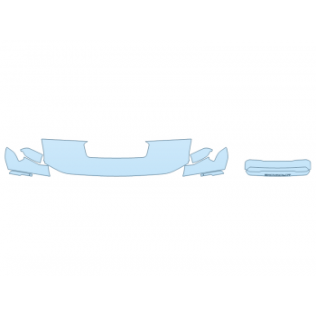 PAINT PROTECTION KIT - 2025 CHEVROLET SILVERADO 3500 HD HIGH COUNTRY HOOD FENDERS MIRRORS 18 INCH - (WRAPPED EDGES) - PRECUT PPF CLEAR BRA WRAP