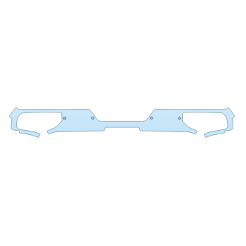 PAINT PROTECTION KIT - 2025 CHEVROLET SILVERADO 3500 HD HIGH COUNTRY REAR BUMPER - FULL - SENSORS - PRECUT PPF CLEAR BRA WRAP