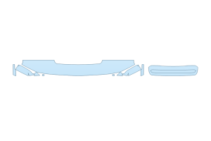2026 CHEVROLET SILVERADO 2500 HD LT HOOD FENDERS MIRRORS 12 INCH - (WRAPPED EDGES)