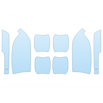 PAINT PROTECTION KIT - 2025 CHEVROLET SILVERADO 2500 HD LT MIRRORS - DOOR CUPS - PRECUT PPF CLEAR BRA WRAP