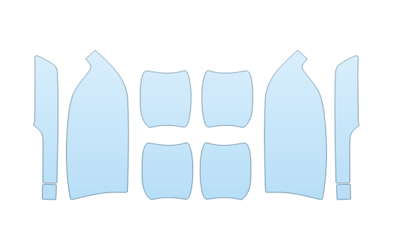 Precut PPF Kit – Clear Bra Paint Protection Film PAINT PROTECTION KIT - 2026 CHEVROLET SILVERADO 2500 HD LT MIRRORS - DOOR CUPS - PRECUT PPF CLEAR BRA WRAP
