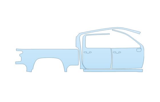 Precut PPF Kit – Clear Bra Paint Protection Film PAINT PROTECTION KIT - 2026 CHEVROLET SILVERADO 2500 HD LT PASSENGER SIDE - PRECUT PPF CLEAR BRA WRAP