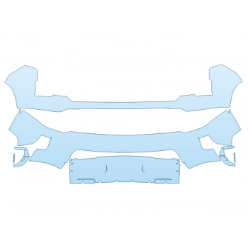 PAINT PROTECTION KIT - 2025 CHEVROLET SILVERADO 3500 HD LTZ BUMPER - PRECUT PPF CLEAR BRA WRAP