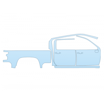 PAINT PROTECTION KIT - 2025 CHEVROLET SILVERADO 2500 HD LTZ PASSENGER SIDE - PRECUT PPF CLEAR BRA WRAP