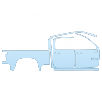 PAINT PROTECTION KIT - 2025 CHEVROLET SILVERADO 2500 HD LTZ PASSENGER SIDE CREW CAB STANDARD BED TEXAS EDITION - PRECUT PPF CLEAR BRA WRAP