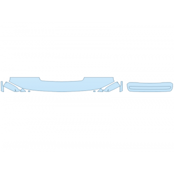 PAINT PROTECTION KIT - 2025 CHEVROLET SILVERADO 3500 HD WORK TRUCK HOOD FENDERS MIRRORS 12 INCH - (WRAPPED EDGES) - PRECUT PPF CLEAR BRA WRAP