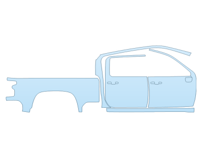 PAINT PROTECTION KIT - 2025 CHEVROLET SILVERADO 2500 HD WT PASSENGER SIDE - PRECUT PPF CLEAR BRA WRAP