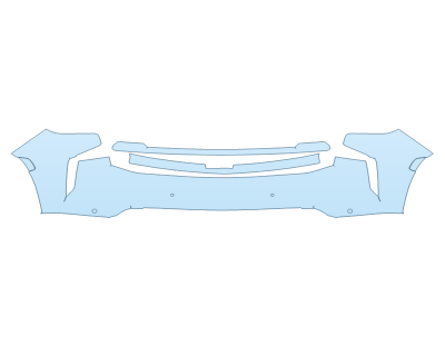 PAINT PROTECTION KIT - 2025 CHEVROLET SUBURBAN HIGH COUNTRY BUMPER - SENSORS - PRECUT PPF CLEAR BRA WRAP