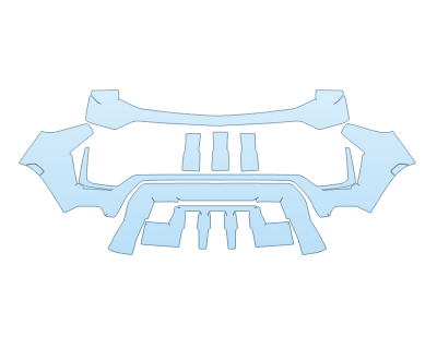 PAINT PROTECTION KIT - 2024 CHEVROLET SUBURBAN Z71 BUMPER - PRECUT PPF CLEAR BRA WRAP