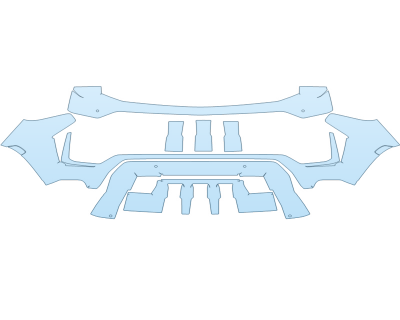 PAINT PROTECTION KIT - 2024 CHEVROLET SUBURBAN Z71 BUMPER - SENSORS - PRECUT PPF CLEAR BRA WRAP