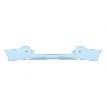 PAINT PROTECTION KIT - 2024 CHEVROLET TAHOE RST REAR BUMPER - SENSORS - PRECUT PPF CLEAR BRA WRAP