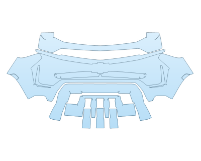 PAINT PROTECTION KIT - 2024 CHEVROLET TAHOE Z71 BUMPER - PRECUT PPF CLEAR BRA WRAP