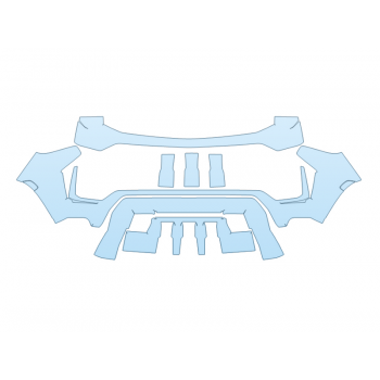 PAINT PROTECTION KIT - 2024 CHEVROLET TAHOE Z71 BUMPER - PRECUT PPF CLEAR BRA WRAP