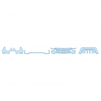 PAINT PROTECTION KIT - 2024 CHEVROLET TAHOE Z71 BUMPER (MULTI PIECE) - SENSORS - PRECUT PPF CLEAR BRA WRAP