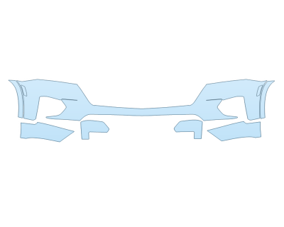 PAINT PROTECTION KIT - 2024 CHEVROLET TRAVERSE LT BUMPER - PRECUT PPF CLEAR BRA WRAP
