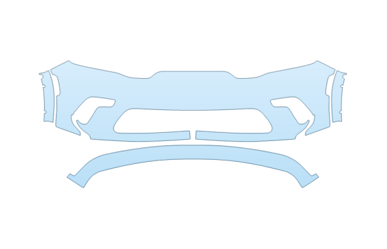 PAINT PROTECTION KIT - 2027 DODGE DURANGO SXT BUMPER - PRECUT PPF CLEAR BRA WRAP