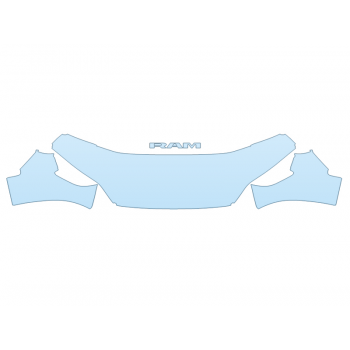 PAINT PROTECTION KIT - 2024 DODGE PROMASTER 2500 BASE HF - FULL - (WRAPPED EDGES) - PRECUT PPF CLEAR BRA WRAP
