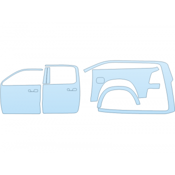 PAINT PROTECTION KIT - 2024 DODGE RAM 1500 SPORT DRIVER SIDE CREW CAB 64 BED - PRECUT PPF CLEAR BRA WRAP