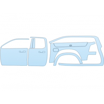 PAINT PROTECTION KIT - 2024 DODGE RAM 1500 SPORT DRIVER SIDE QUAD CAB W/ RAM BOXES 64 BED - PRECUT PPF CLEAR BRA WRAP
